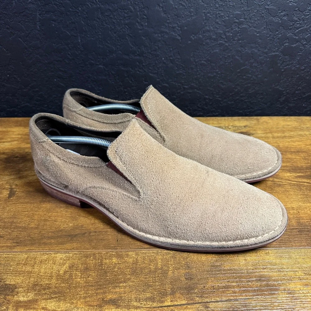 Cole Haan Venetian C10100 Tan Suede Nike Air Slip On Loafers Mens 12M